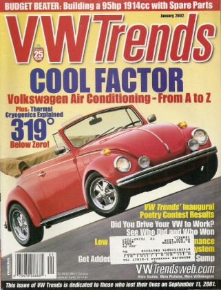VW TRENDS 2002 JAN - A/C Spcl, BUDGET 1912cc BUILD-UP, FLAME THROWER INSTALL